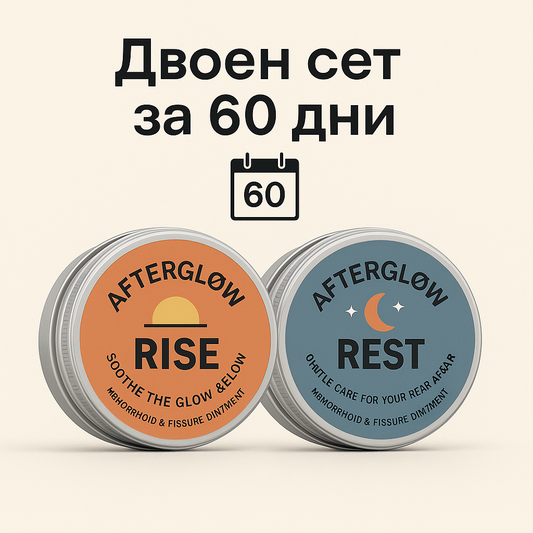 2 x RISE & REST Двукомпонентна Система за Грижа Против Хемороиди
